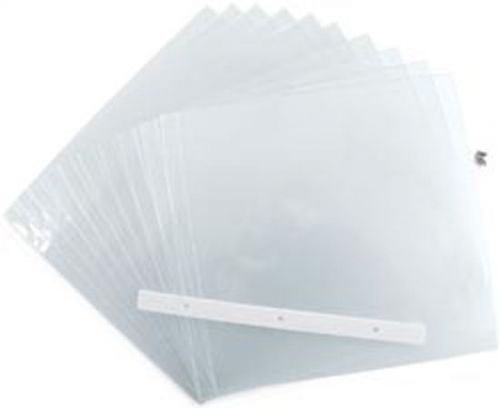Top Loading 3-Hole Page Protector 12&#034;X12&#034;-10/Pkg 3 Post Extenders A Spacer