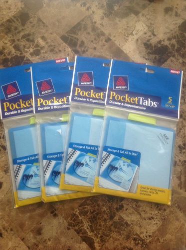 Lot Of 4-5pack Avery 16362 Pocket Divider - Write-on 5.12&#034; X 6&#034;