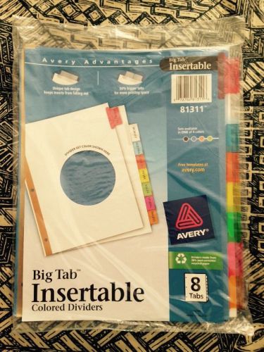 BIG TAB INSERTABLE COLORED DIVIDERS