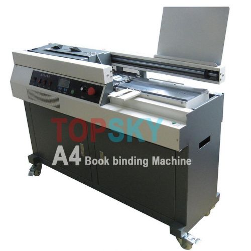 A4 automatic lcd glue adhesive book binding binder machine + glue+ free shipping for sale