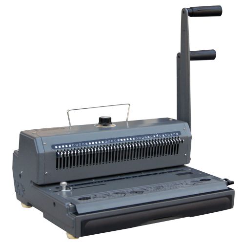 Wire Binding Machine,Double Wire-O Binder,Manual Puncher &amp; Closer,Moveable Pins