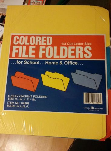 colored file folders-nip 6 heavyweight