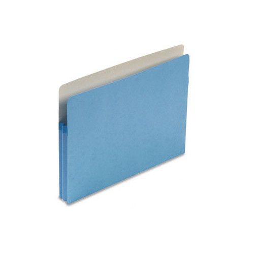 1 3/4&#034; Expansion Colored File Pocket, Straight Tab, Letter, Blue Set of 3