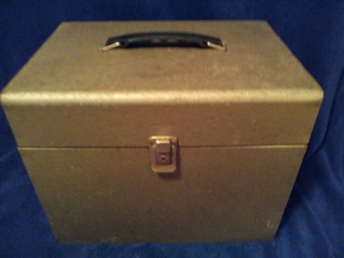 Vintage Melal Storage Box, Small File Cabinet,