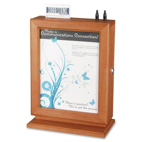 Safco SAF4236CY Customized Wood Suggestion Box