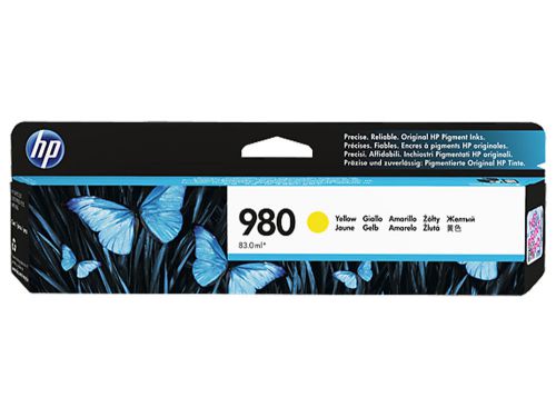 HP 980 Yellow Original Ink Cartridge (D8J09A)