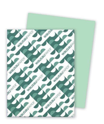 Wausau papers 49561 exact index card stock, 110 lbs., 8-1/2 x 11, green, 250 for sale