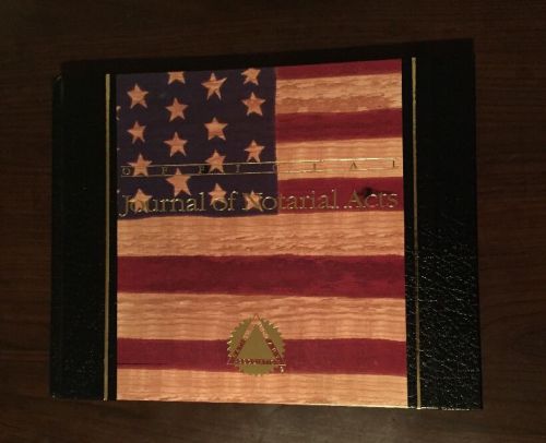 NEW Official NNA Notary Journal Hardcover - Vintage American Flag