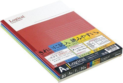 Nakabayashi Swing Logical Note B5 Filled dot borders 5 colors notes 7mm