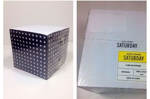 KATE SPADE Saturday Black White Square Cube Notepads Note Paper NEW