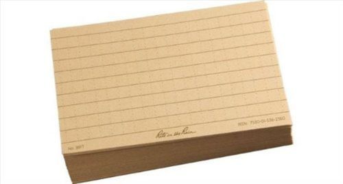 &#034;Rite in the Rain&#034; All-Weather Index Cards (3&#034; x 5&#034;) - Tan