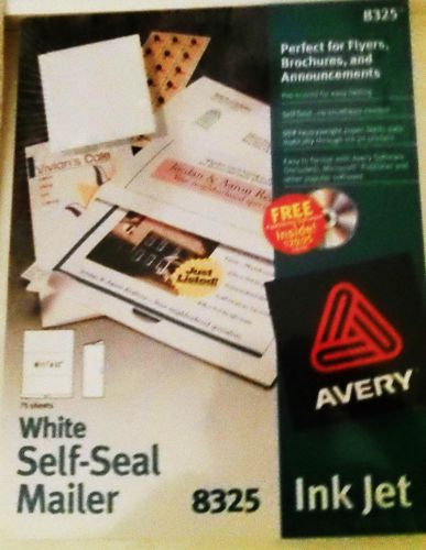 Avery self seal mailers 8326 yellow ink jet flyers brochures announcements 75 for sale