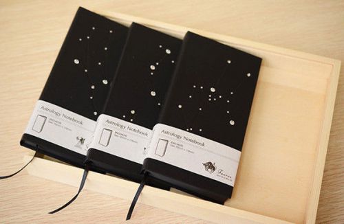 1pc12 Constellation Diamante Diary Exercise Book Notebook Pocket Planner Journal