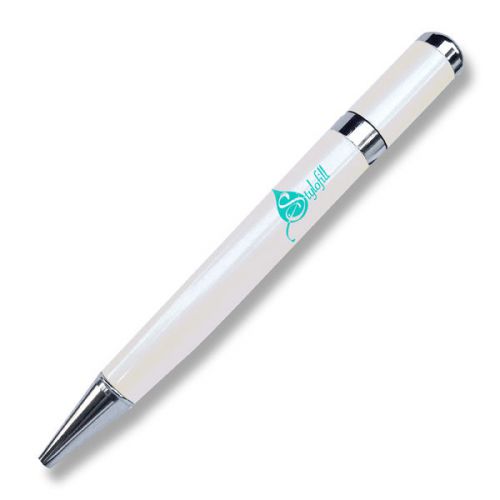 2-in-1 Refillable Spray Perfume &amp; Ink Pen (Pearl White)