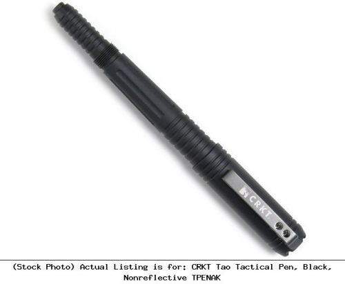 Crkt tao tactical pen, black, nonreflective tpenak for sale