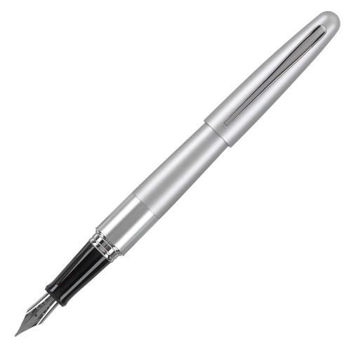 Pilot Metropolitan Fountain Pen, Silver Barrel, Medium Point (PIL 91108) - 6/pk