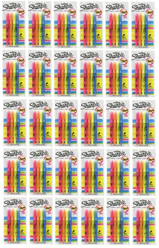 Lot of 120 Sharpie Highlighter Smear Guard Assorted, 30 packs 4 ct each