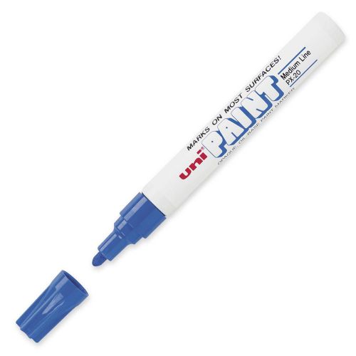 Uni px-20 paint marker blue medium point oil based 1-marker 63603 for sale