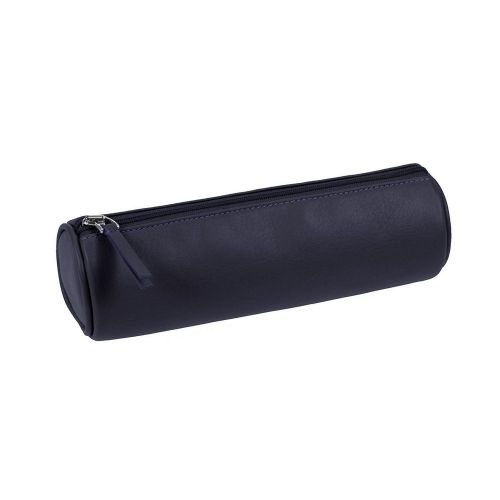 Round pencil holder - Purple - Smooth Calfskin - Leather