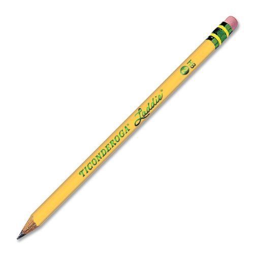 Ticonderoga laddie pencil with eraser - #2 pencil grade - yellow (dix13304) for sale