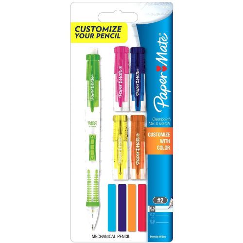 NEW Paper Mate Clearpoint Mix and Match 0.5MM Mechanical Pencil Starter Kit