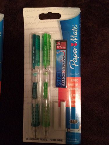 1 pack of 2  PAPER MATE Clear Point 0.7mm Mechanical Pencils