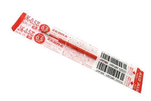 Zebra JK-0.5 Gel Ink Multi Pen Refill - 0.5 mm - Red