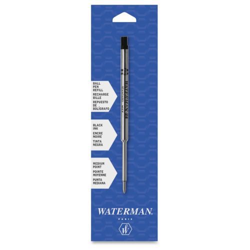 Waterman Ballpoint Pen Refill - Medium Point - Black - 1 Each (834254)