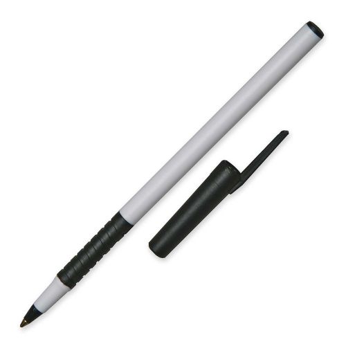 Skilcraft Alphabasic Ballpoint Pen With Grip - Black Ink - White (nsn5573155)
