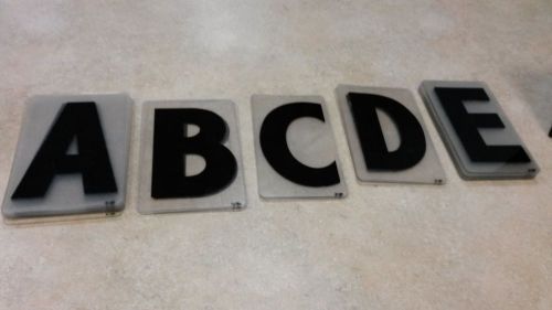 8inch plastic zip letters for sale