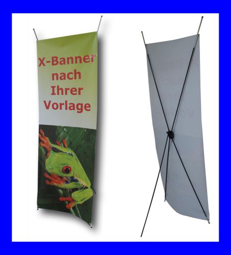 X-banner display werbebanner inklusive druck 60 x 160 cm for sale