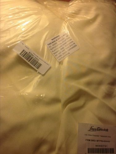8 FT. Cream  Fitted Table Cloth, New, Sealed in Pkg.