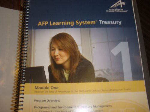 2008-AFP-ASSOC. FOR FINANCIAL PROFESSIONALS- LEARNING SYSTEM TREASURY-8 MODULES