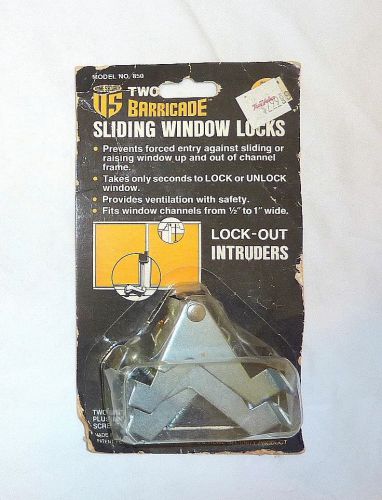 (1) US Home Security 850 Two Barricade Sliding Window Locks Lock Out Intruders