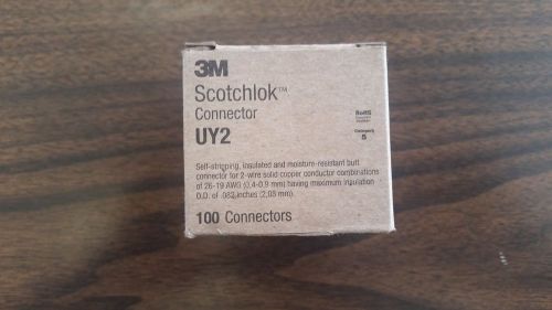 3M Scotchlok IDC Butt Connector UY2 - Case of 10 Boxes - 100 per Box 1000in case