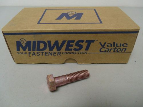 Midwest 14mm x 55mm Metric 8.8 Hex Cap Screw 2.00 Pitch - Red Rinsed Zinc Bulk