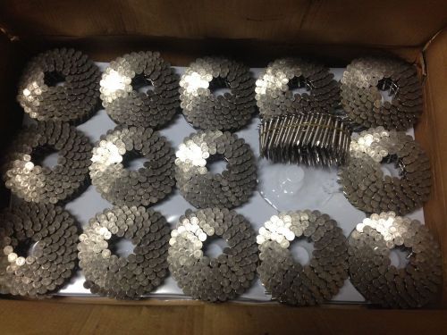1 1/4&#034; stainless steel ring shank coiled roofing nails for sale