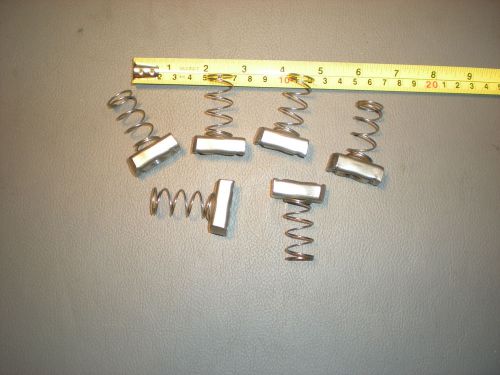 LOT OF 6 Pcs  316 Stainless Steel Channel Nut With Spring 1/2-13  nos