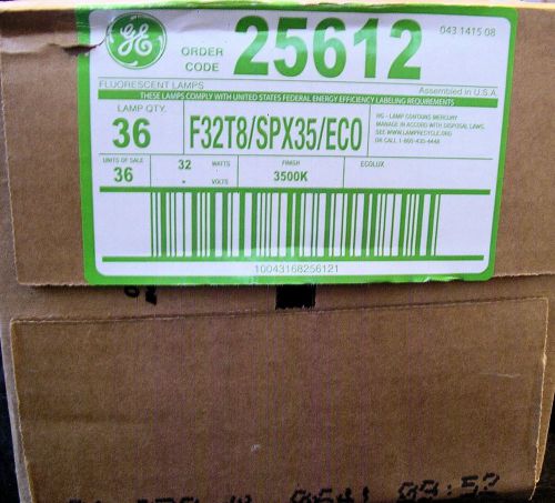Case Of 36 GE-F32T8/SPX35/ECO Fluorescent Tube