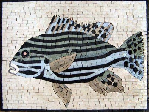 Stripped Fish Mosaic