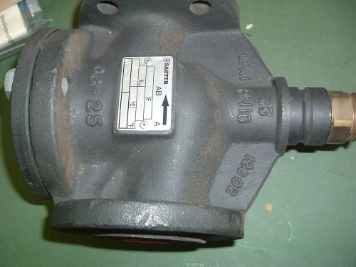 SAUTER GG 25 VALVE THREE WAY PART V6F25 COMPLETE WITH BLANK PLATE NEW
