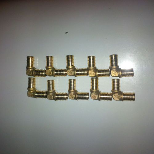 (10) pcs. 1/2&#034; brass pex 90  - brass crimp fittings for sale