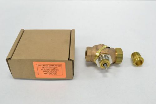 New t.a.c vb-7211-0-4-5 3/4in npt reduced port 2 way stem brass b221755 for sale