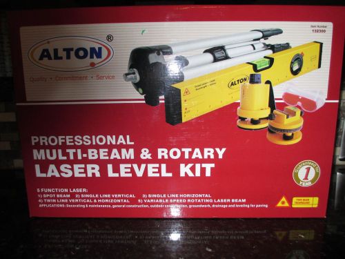 Alton laser level kit proffessional multi-beam &amp; rotary for sale