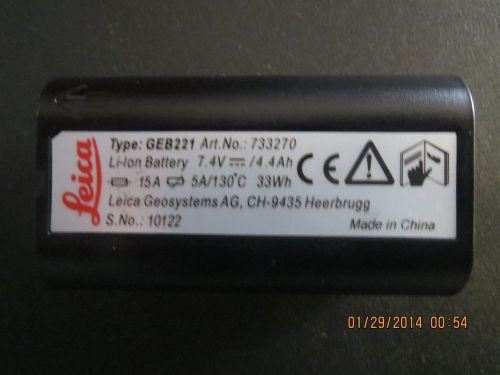 Leica Brand Total Stations Series GEB 221 Battery
