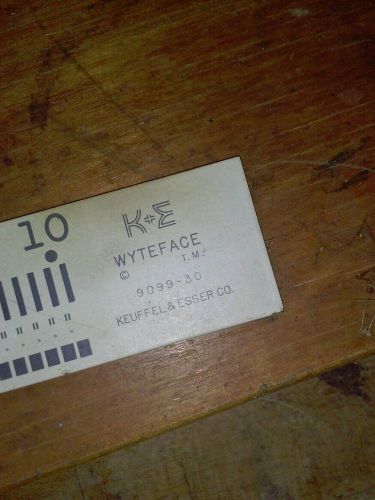 K+E WYTEFACE OPTICAL SCALE ESSER BRUNSON 9099-30 with Vintage Original Wooden Bx