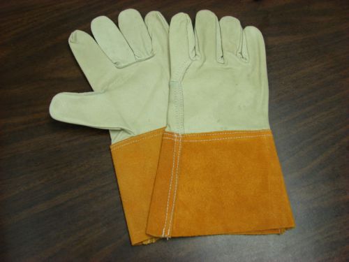 Gloves-leather welders mig/tig sold in pks 12 cordova m-l sz for sale