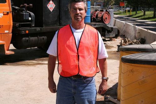 Qty 25- orange mesh econo safety vests for sale