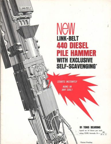 Equipment Brochure - Link-Belt Speeder - 440 - Diesel Pile Hammer - 1966 (E1714)