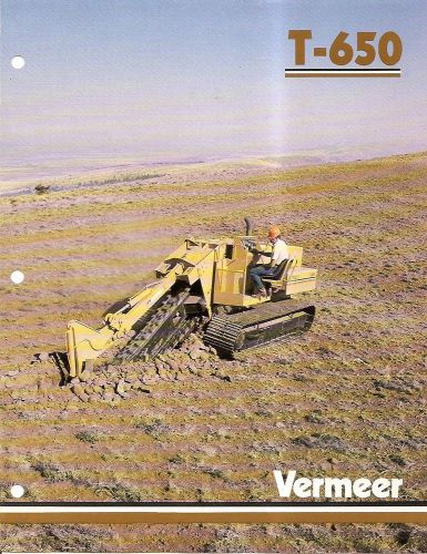 Equipment Brochure - Vermeer - T-850 - Trencher Trench Cutter - c1987 (E1789)